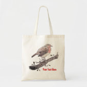 Robin perched on ivy leaf wilde vogels tote bag (Voorkant)