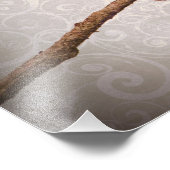 Robin Photo avec Damask Swirl Design (Coin)