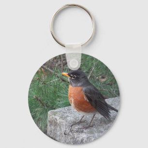 Robin Photo Persoonlijke handgeschreven naam Sleutelhanger