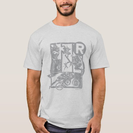 Robin - Picto Gray T-shirt (Voorkant)