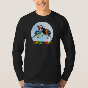 Robin Puffin Bird First Day op School Animal Biolo T-shirt