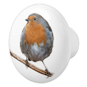 Robin Red-borstvogel Keramische Knop (Rechts)