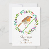 Robin Red Breast, kerstvogel Kaart (Voorkant)