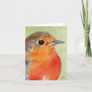Robin Red Breast Painting Note Card Kaart