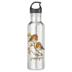 Robin Redbords Birds Personalized Travel Mug Waterfles