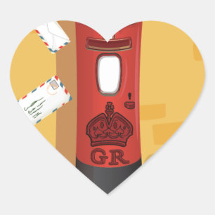 Robin Redborst geeft een brief af Hart Sticker