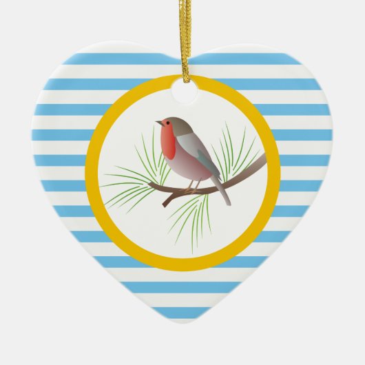 Robin Redbreast aangepaste ornamenten (Voorkant)