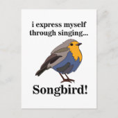 Robin Redbreast Songbird Briefkaart (Voorkant)