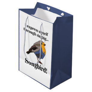 Robin Redbreast Songbird Medium Cadeauzakje