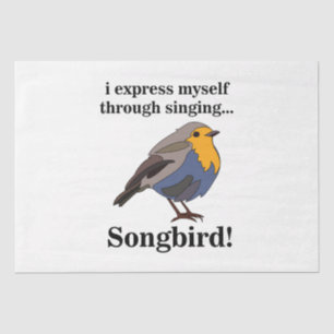 Robin Redbreast Songbird Tissuepapier