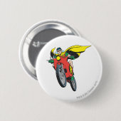 Robin Rides 2 Ronde Button 5,7 Cm (Voorkant /achterkant)