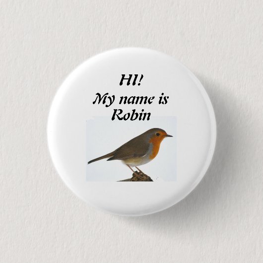 Robin Ronde Button 3,2 Cm (Voorkant)