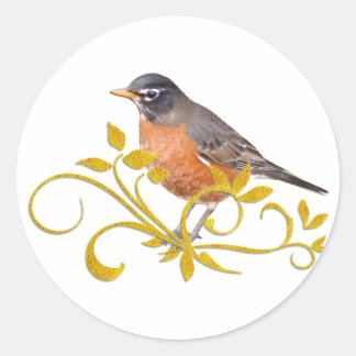 Robin Ronde Sticker