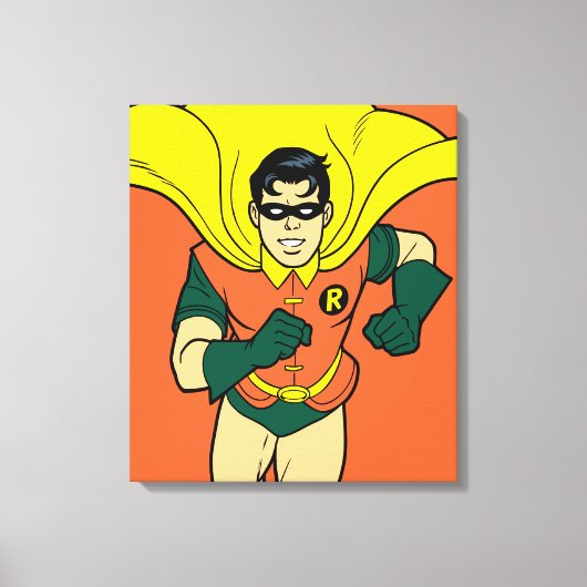 Robin Running Canvas Afdruk (Voorkant)