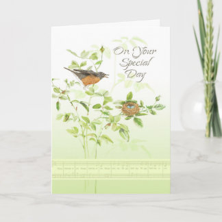Robin Song Birthday Kaart
