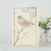 Robin Stationery Briefpapier (Staand voorkant)