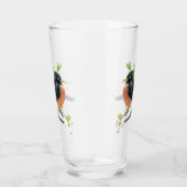 Robin sur Dogwood Verre Tumbler (Droite)