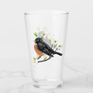 Robin sur Dogwood Verre Tumbler