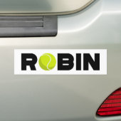 Robin Tennis Bumpersticker (Op auto)
