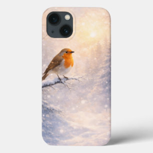 Robin Vogel Winter Ochtend Aquarel iPhone 13 Hoesje