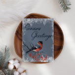 Robin Winter Birds Business Christmas Carte de vac<br><div class="desc">Carte de vacances de Noël Robin Business. Ajoutez votre propre message à l'arrière.</div>