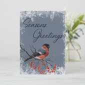 Robin Winter Birds Business Christmas Carte de vac (Debout devant)