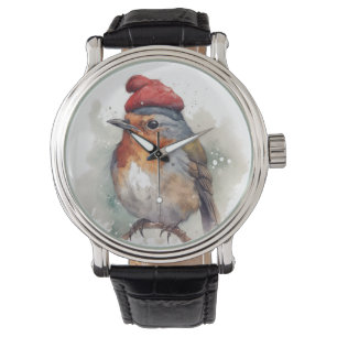 Robin Winter Delight Horloge