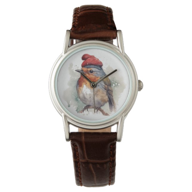 Robin Winter Delight Horloge (Voorkant)