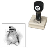 Robin Winter Delight, op maat Rubberstempel (Gestempeld)