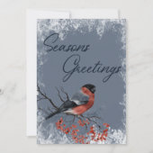 Robin Winter Vogels Zakelijke Kerstvakantie Kaart (Voorkant)