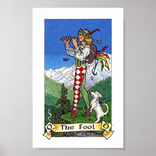Robin Wood Tarot - majoor 0 - De pool Poster (Voorkant)