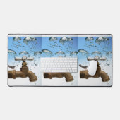 Robinet d'eau de plombier de bureau (Clavier et souris)