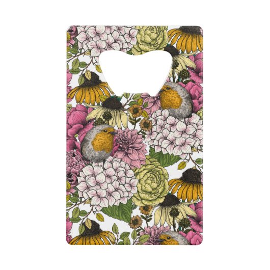 Robins dans le jardin (Devant)