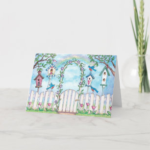 Robins de printemps - Carte de voeux