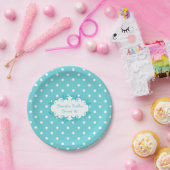  Robins Eg Blue Polka Dot Paper Bord (Feest)