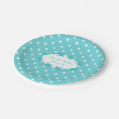  Robins Eg Blue Polka Dot Paper Bord (Gekanteld)
