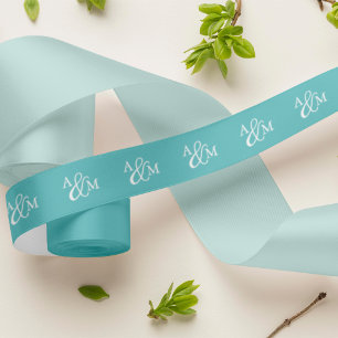 Robin's Egg Blue Ampersand Monogram Lint
