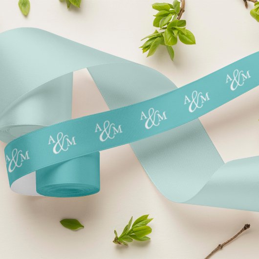 Robin's Egg Blue Ampersand Monogram Lint