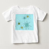 Robin's Egg Blue Atomic Starbursts T-Shirt