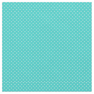 Robin's Egg Blue Blauwgroen Cyan Polka Dot Stof