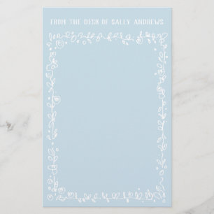 Robin's Egg Blue Desk van Stationery Briefpapier