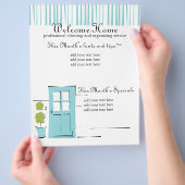 Robin's Egg Blue-deur Flyer (Hand)