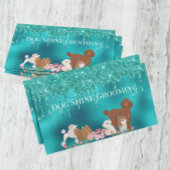 Robin's Egg Blue Dog Grooming Appointment Card Visitekaartje