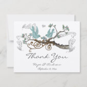 Robin's Egg Blue Inséparables Vintages Merci (Devant)