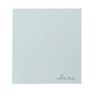 Robins Egg Blue Name Notitieblok