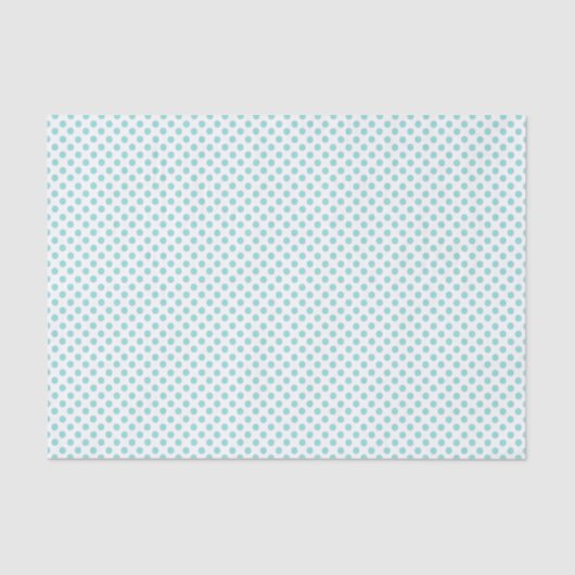 Robins Egg Blue Polka Dot Tissue Paper Tissuepapier (Voorkant)