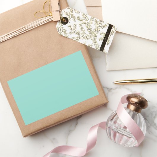 Robin's Egg Blue Rechthoekige Sticker (Geschenken)