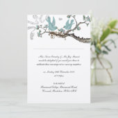  Robin's Egg Blue Wedding Invitations Kaart (Staand voorkant)
