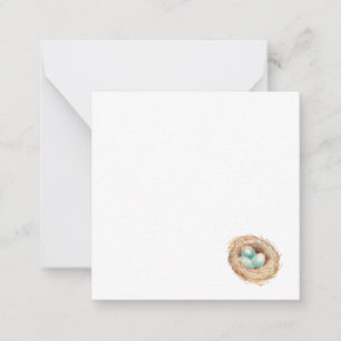 Robins Egg Nest Card Blank Invite Note Letter Notitiekaartje