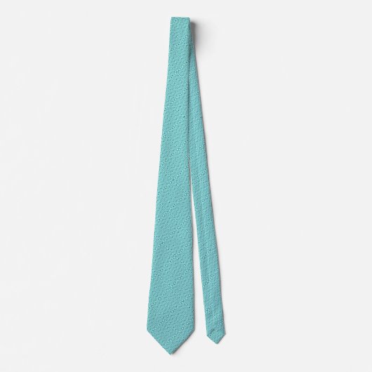 Robin's Egg Silk Dot Pattern Stropdas (Voorkant)